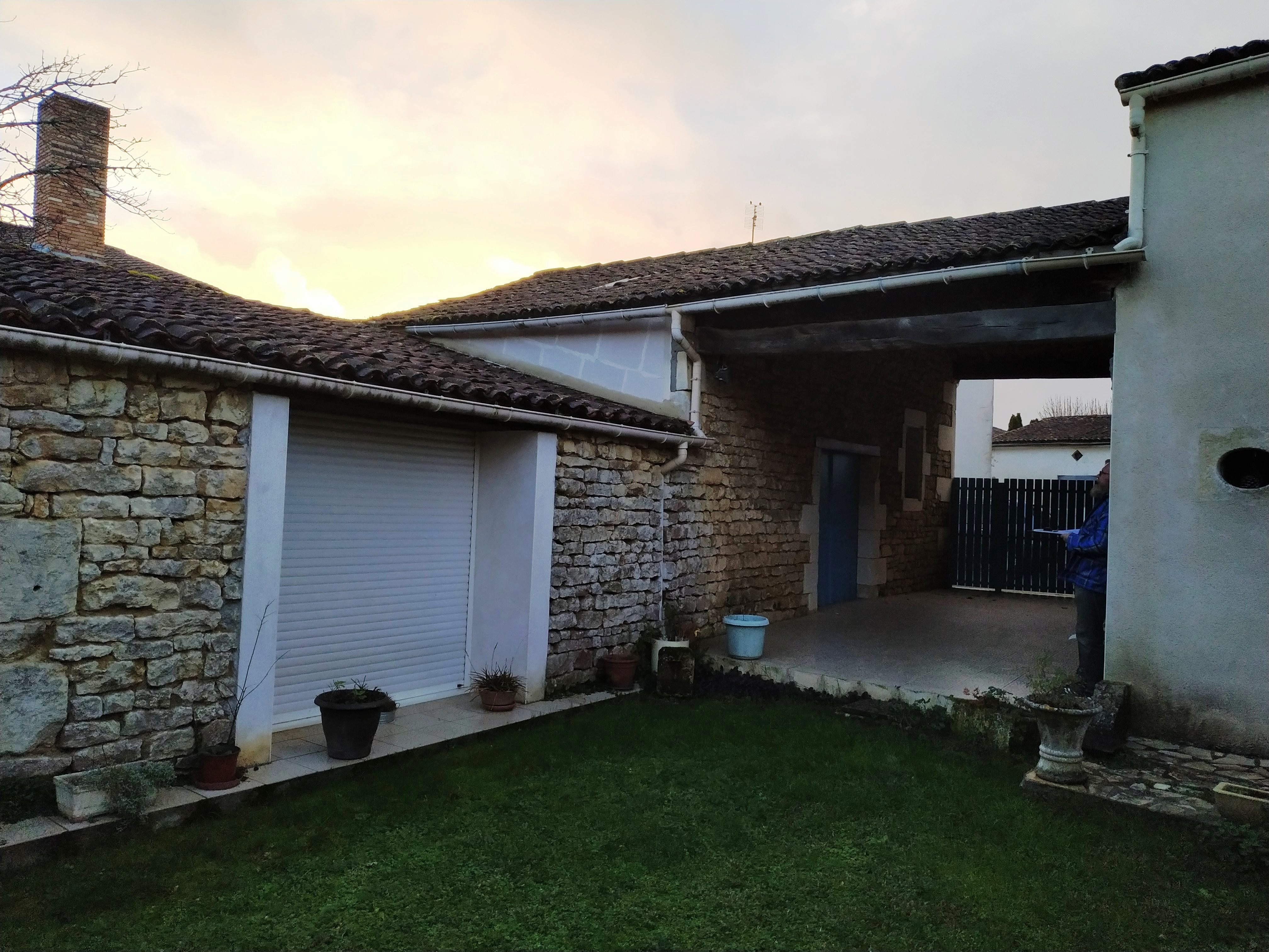 Terrasse couverte avant travaux