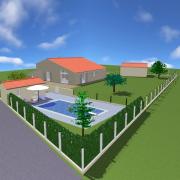 Projet 2 Vue espace piscine 