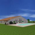 Vue cote piscine